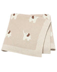 Soft Knit Elephant Blanket Swaddling & Receiving Blankets Storkke Caramel 