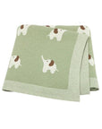 Soft Knit Elephant Blanket Swaddling & Receiving Blankets Storkke Light Green 
