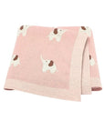 Soft Knit Elephant Blanket Swaddling & Receiving Blankets Storkke Light Pink 