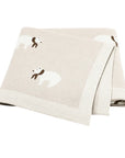 Soft Knit Polar Bear Blanket Swaddling & Receiving Blankets Baby Stork Cream 