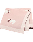 Soft Knit Polar Bear Blanket Swaddling & Receiving Blankets Baby Stork Light Pink 