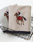 Soft Knit Polo Horse Blanket Swaddling & Receiving Blankets Storkke 