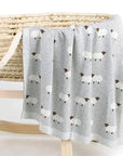 Soft Knit Sheep Blanket Swaddling & Receiving Blankets Storkke 