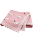 Soft Knit Sheep Blanket Swaddling & Receiving Blankets Storkke 