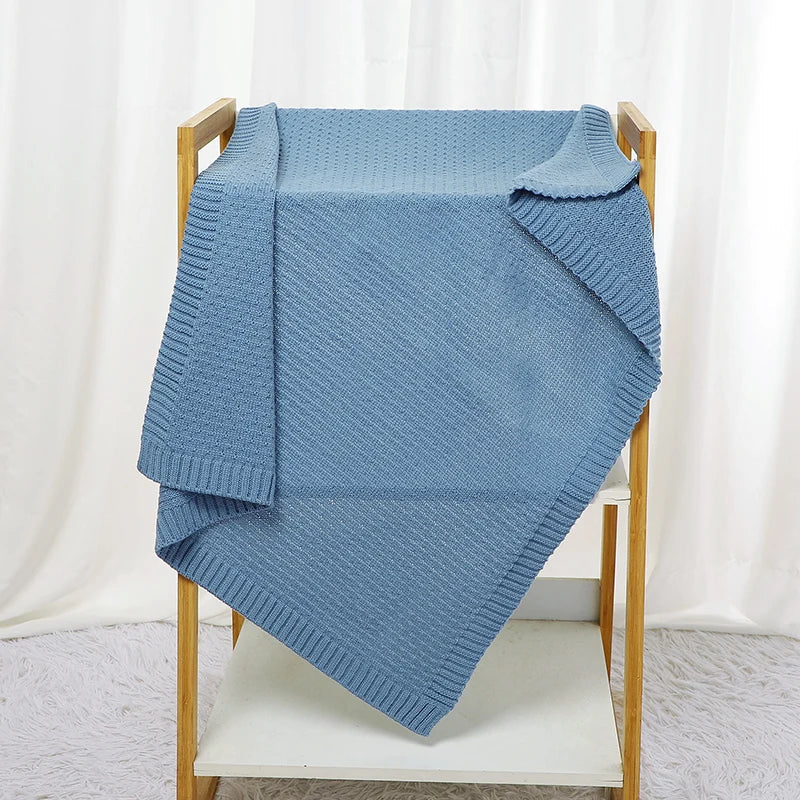 Super Soft Knitted Baby Blanket - Ideal for Swaddling and Stroller Cover Swaddling & Receiving Blankets Baby Stork 