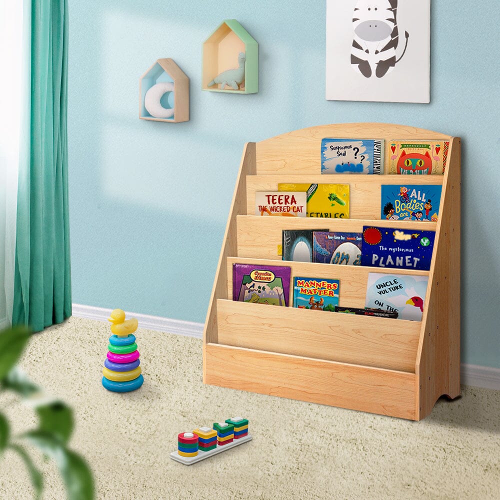 Tower of Tales: 5-Tier Kids’ Bookshelf for a World of Reading in Wood Baby & Kids > Kid's Furniture Keezi 