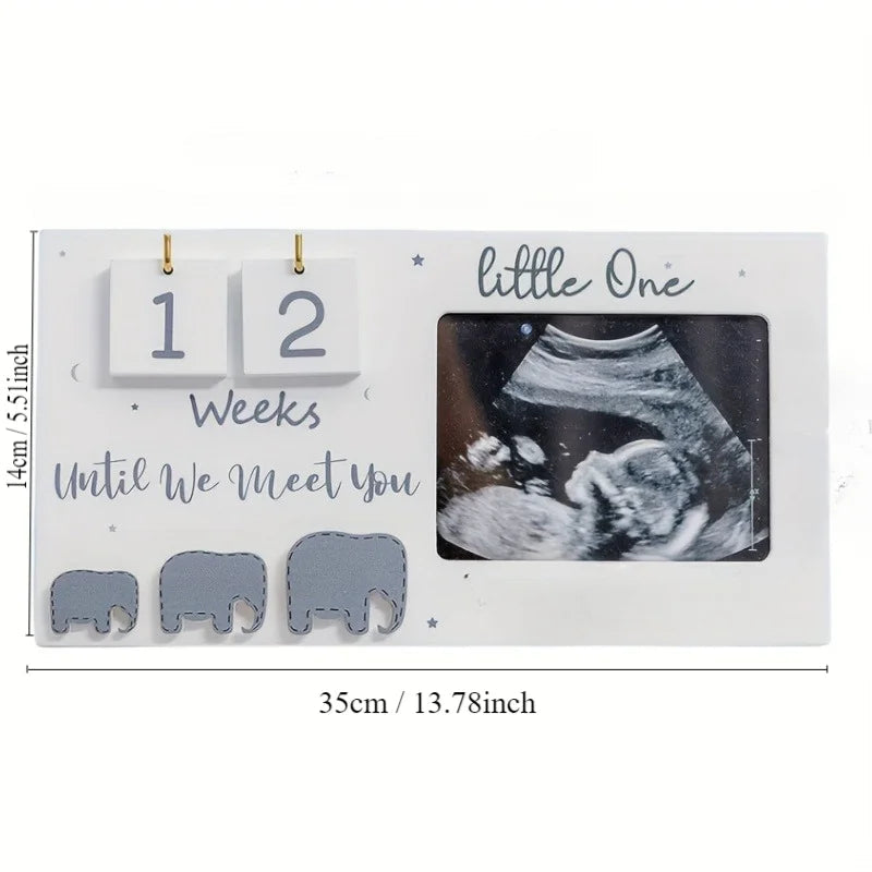 Ultrasound Countdown Photo Frame - Perfect Gift for Expecting Parents Baby Gift Sets Baby Stork 