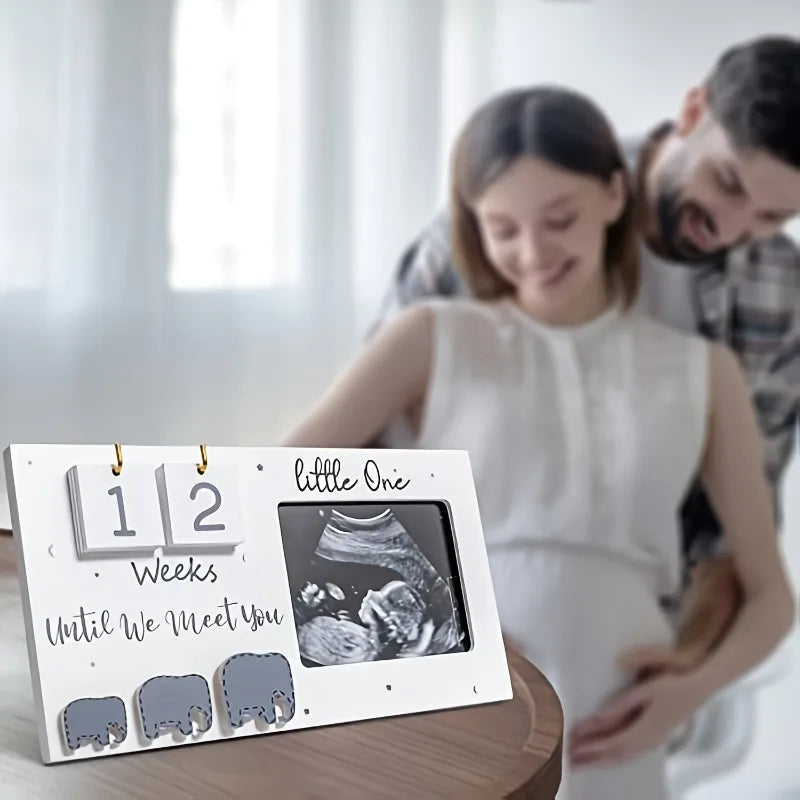 Ultrasound Countdown Photo Frame - Perfect Gift for Expecting Parents Baby Gift Sets Baby Stork 