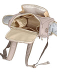 Vegan Leather Nappy Backpack - Compact and Stylish Baby Bag Diaper Wet Bags Baby Stork 