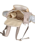 Vegan Leather Nappy Backpack - Compact and Stylish Baby Bag Diaper Wet Bags Baby Stork 