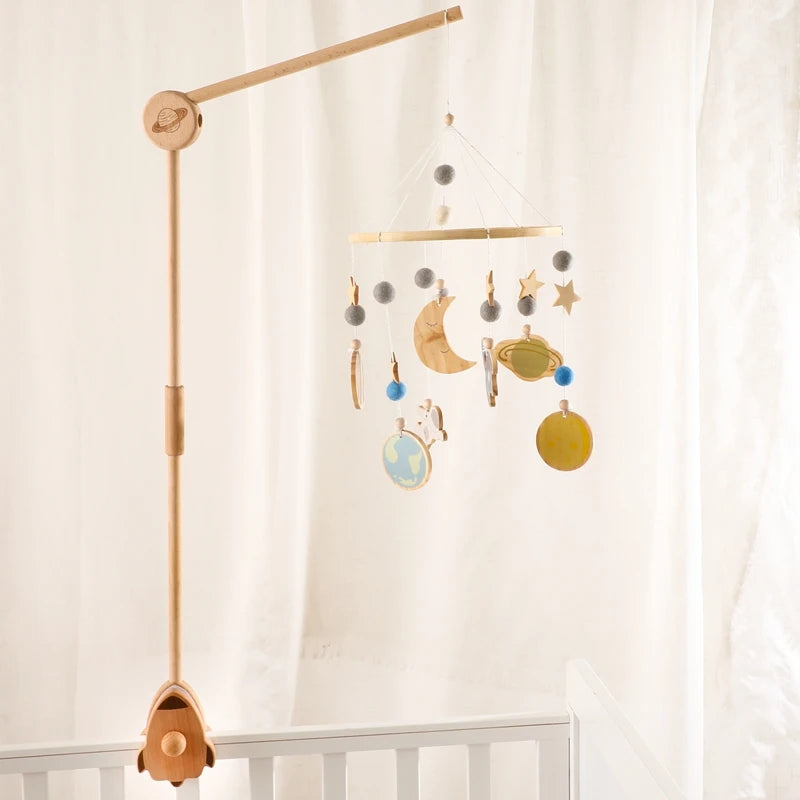 Wooden Cot Arm Storkke Rocket 