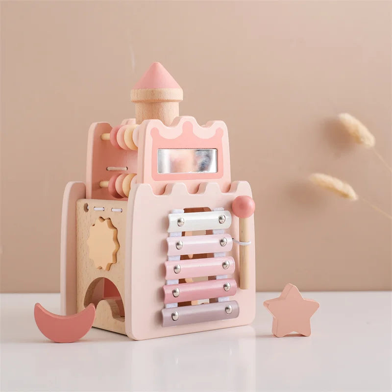 Wooden Princess Castle Busy Cube Baby Toys & Activity Equipment Storkke 