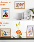 Wooden Smart Digital Photo Frame 10.1 Inch 32GB Digital Photo Frame Frameo 